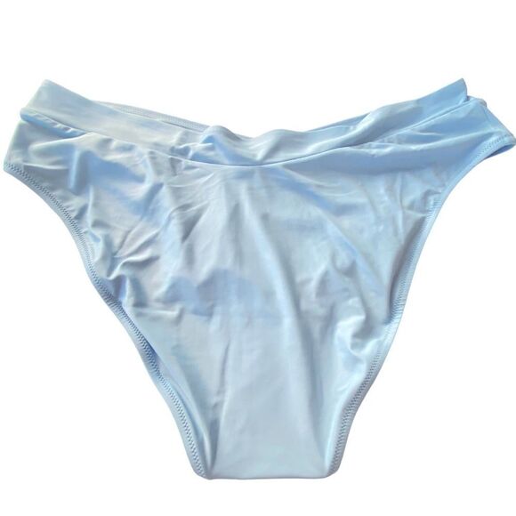 J Crew Blue Mist Crossover Cheeky Bikini Bottom Sz 2X NWT - Picture 4 of 10